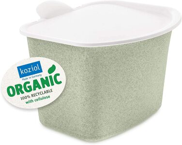 Відро для сміття для кухні 3 л (органічний зелений), контейнер для компосту з кришкою, контейнер для органічних відходів для кухні, стійкий до запаху та миття, знімна відкидна кришка, маленька та придатна для миття в посудомийній машині