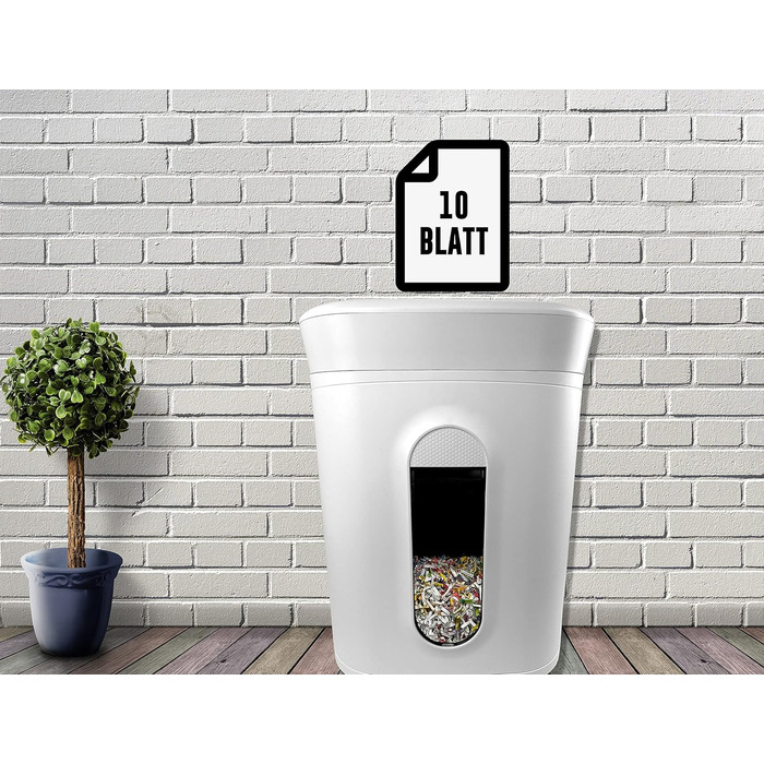 Професійний шредер для документів, безпека P5, 10 аркушів, леза для нищення, тихий, для офісу, нищення скріпок та степлерних скоб