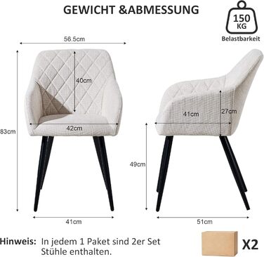 Крісла для їдальні CLIPOP, комплект 4 шт. М'які крісла з оксамитовим покриттям для вітальні, кухні та їдальні з металевими ніжками, з підлокітниками, оксамит зелений