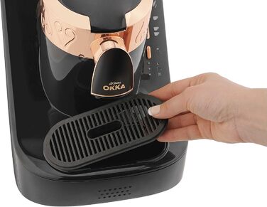 Кавомашина Arzum Okka: автоматична, для 3 порцій, самоочищення, 950 мл, білий/чорний