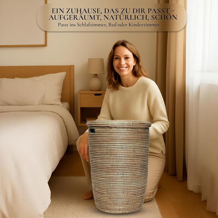 Кошик для білизни YAADU з кришкою - XXL, великий контейнер для білизни, чорний плоский корзину, ящик для білизни