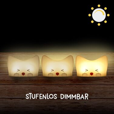 Дитячий LED нічник MegaLight (Catty) — регульований сенсорний світильник для дітей та немовлят, USB-зарядка