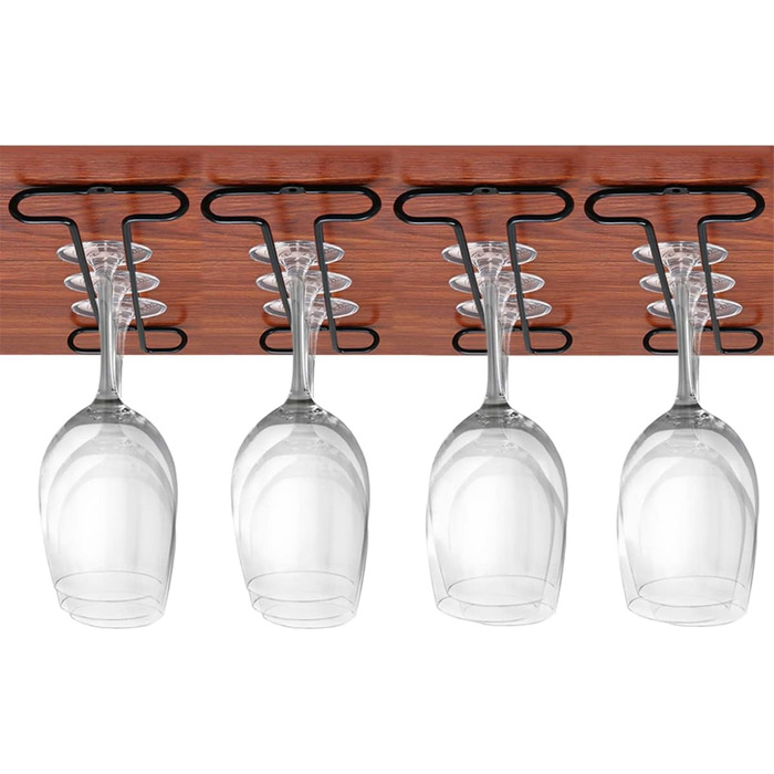 Набір підставок для келихів GeLive, 2 шт., чорний: органайзер для кухні та бару