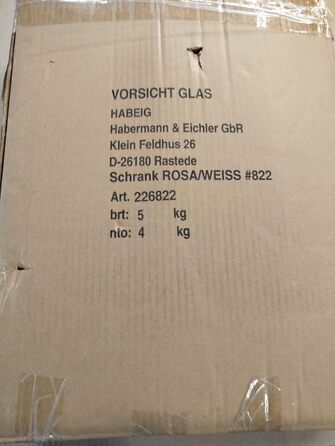 Дитячий шафа-стінка Habeig XXL з 2 дверцятами, 52 см, білий, для ляльок (Рожевий/Білий 822)