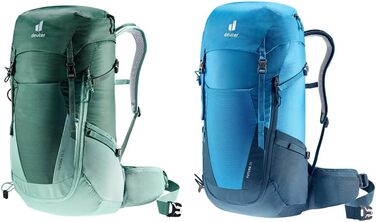 Жіночий туристичний рюкзак deuter Futura 24 SL (Forest-jade, комплект з похідним рюкзаком, Reef-ink)