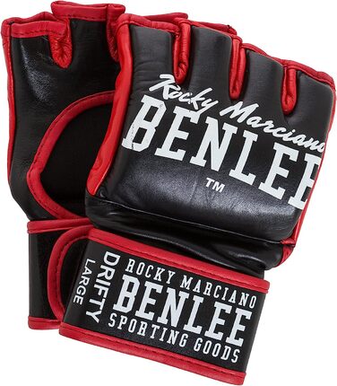 Шкіряні тренувальні рукавички Benlee для ММА (1 пара) DRIFTY (XXL, Чорний)