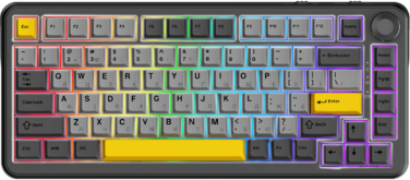 Клавіатура механічна бездротова Ajazz AK820 MAX PLUS Daydream Switch RGB Wireless/BT/USB Black