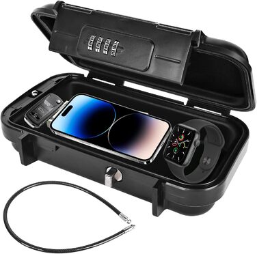 Водонепроникний сейф для дому, офісу, кемпінгу та подорожей. Кодовий замок, 4 цифри. Портативний сейф