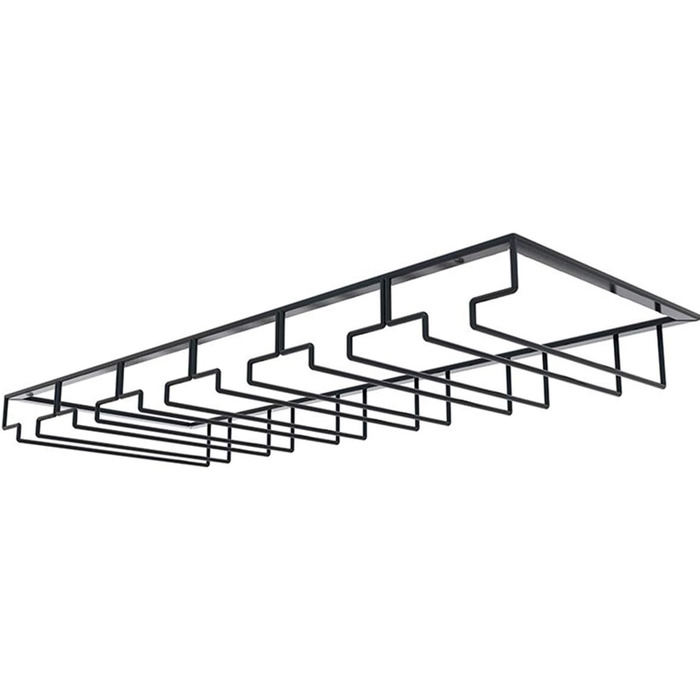 Тримач для келихів TentHome, 6 рядів, з гвинтами для бару, дому, кафе, кухні