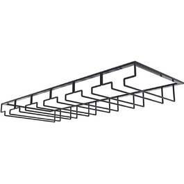 Тримач для келихів TentHome, 6 рядів, з гвинтами для бару, дому, кафе, кухні