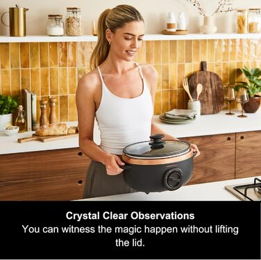 Мультиварка Morphy Richards Sear & Stew, 3.5л, чорний та рожеве золото (460016)