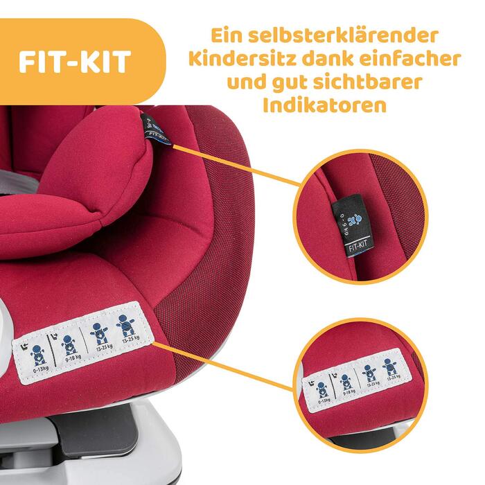 Автокрісло Chicco Seat Up 012 0-25 кг з ISOFIX, група 0/1/2 для дітей 0-6 років, зі вставкою для новонароджених, регульованим підголівником, м'якою оббивкою, Red Passion Red Passion