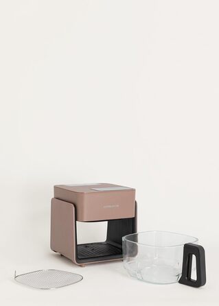 Фритюрниця готувальна повітряна 4.2 л з парогенератором, 6 програм, скляна корзина, таймер, регулювання температури, 1300W (Mokka)