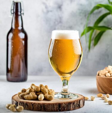 Набір келихів для пива Glasmark KROSNO 1992 Biertulpen 6 шт, 500 мл - для Pils, Stout, коктейлів, придатні для мийки в посудомийній машині