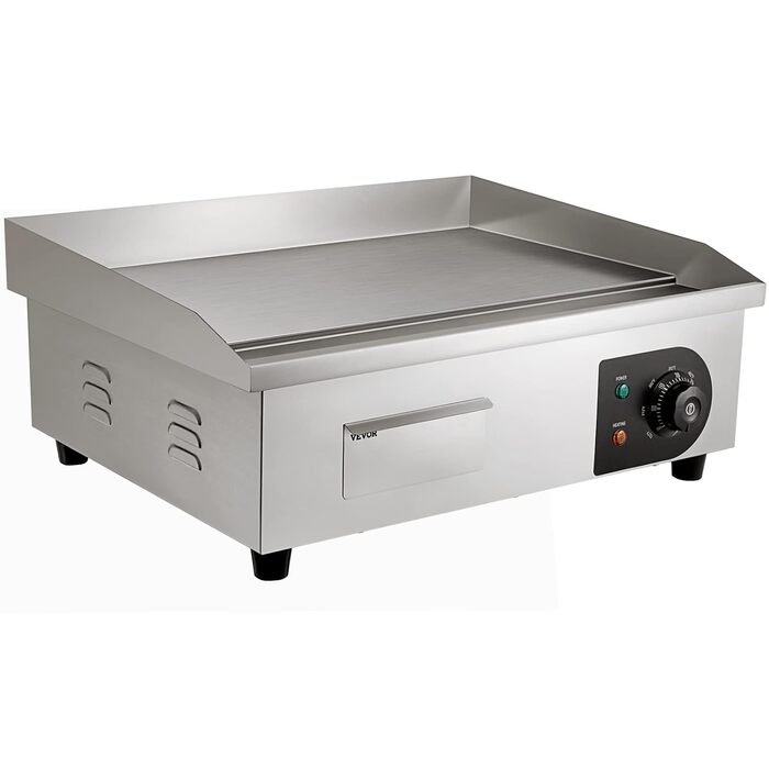 Електричний гриль VEVOR 54 x 30 см, 3000W, з регулюванням температури 50-300°C, для комерційного використання, легко чиститься