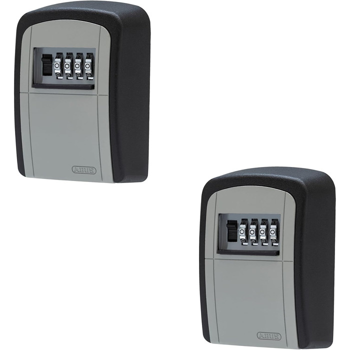 ABUS KeyGarage 787 - ключниці настінна для ключів та дрібних цінностей, чорно-срібна (набір 2 шт.)
