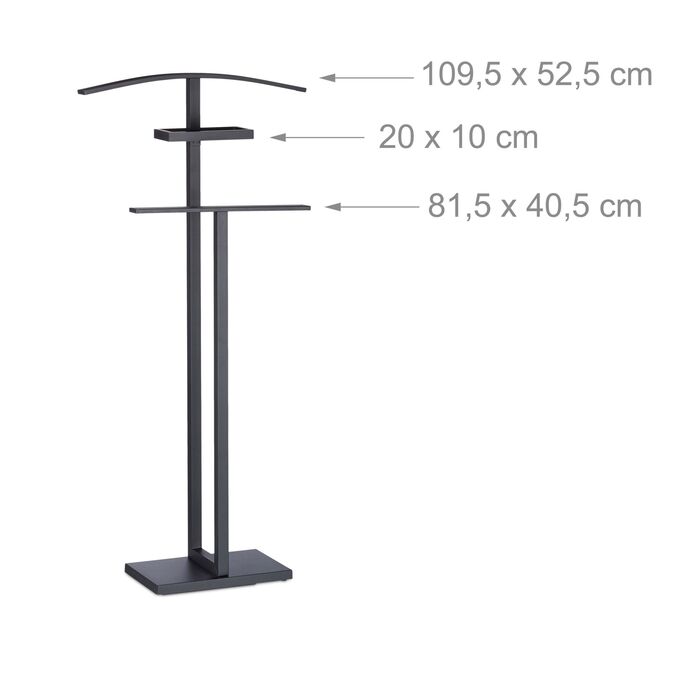 Підставка для рушників Relaxdays - Чорний