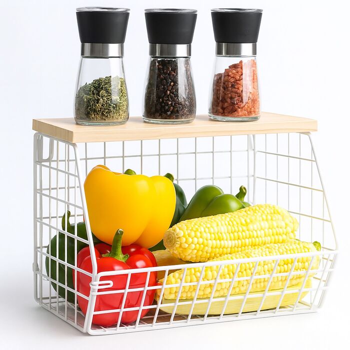 Підвісна полиця Relaxdays для зберігання фруктів та овочів