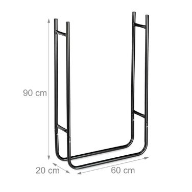 Поличка для дров Relaxdays вузька