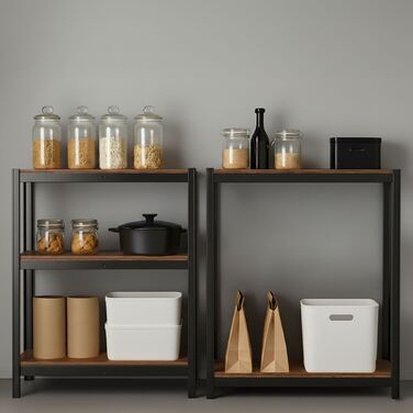 Поличкова система Relaxdays для важких навантажень, 875 кг, стиль Індустріальний Шик