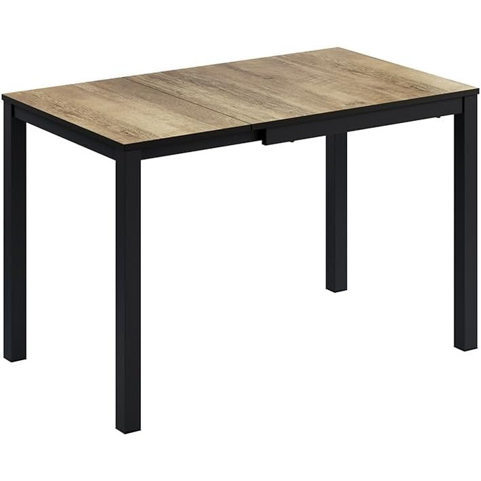 Розсувний обідній стіл Vicco Granny, 120x70 см, дуб/антрацит, 80-120x76x70 см
