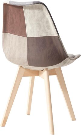 Стільці для їдальні GrandCA HOME: дерев'яні, з масиву бука, в стилі ретро, комплект на 2 шт.