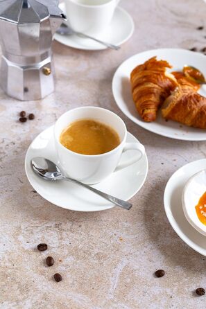 MÄSER Belmira - класичний кавовий сервіс на 6 осіб (18 предметів), порцеляна, білий