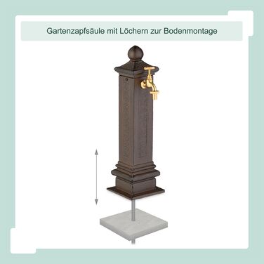 Relaxdays Античний фонтанчик для столу 47 см