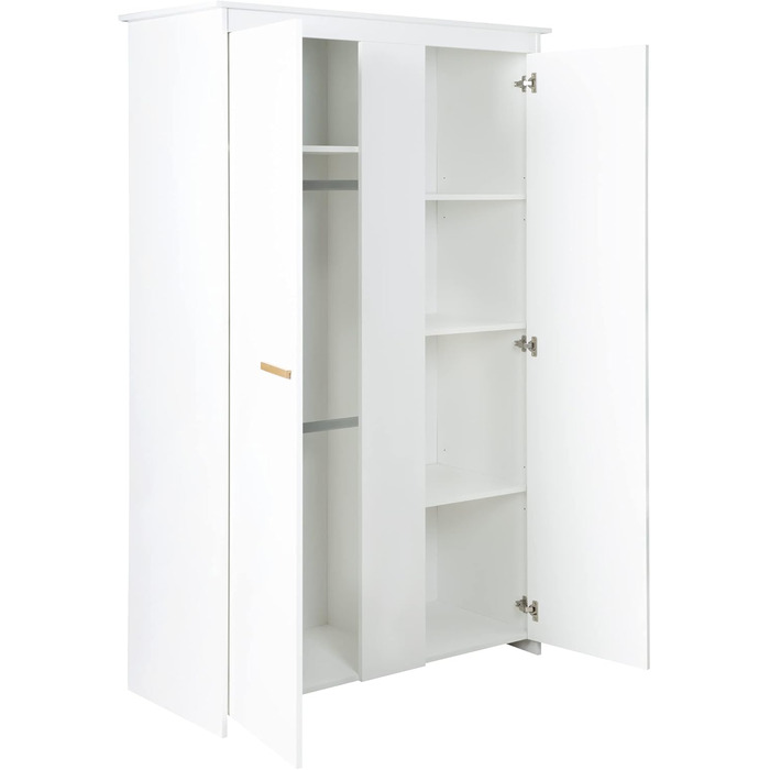 Комплект для дитячої кімнати Roba 'Антон' білий: пеленальний столик з 2 дверцятами, 1 поличкою, висота 90 см, пеленальний вкладиш