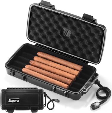 Портативний цигарковий вологозберігач-кейc для подорожей, водонепроникний, на 10 цигарок (23,8 x 12,7 x 9,6 см)