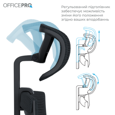 Крісло офісне OfficePro Balance OC550-B-B-B