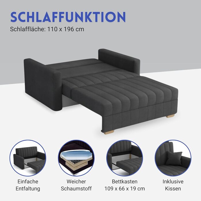 Диван-ліжко Zanzibar I 3-місний 153 см з ящиком для білизни, м'ятний колір | Кутовий диван з функцією сну