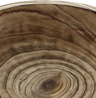 Дерев'яна чаша 'Палаюча', кругла дерев'яна чаша діаметром близько 28 х 10 см
