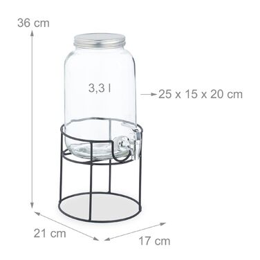 Дозатор для напоїв Relaxdays зі стійкою