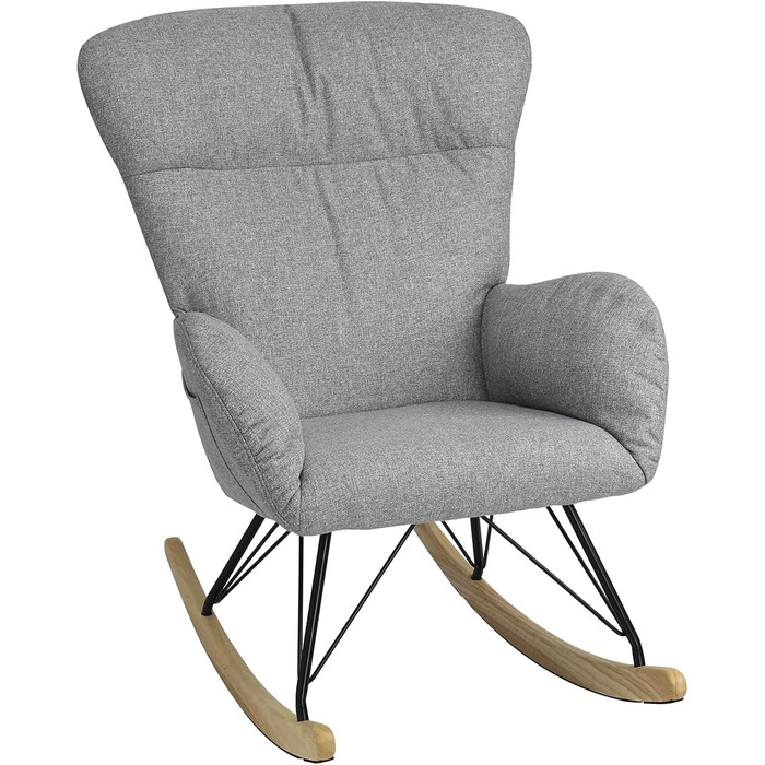 Шоукель-крісло Vielllliving для спальні, 150 кг, темно-сірий, Garu, 93.5x100x55 см