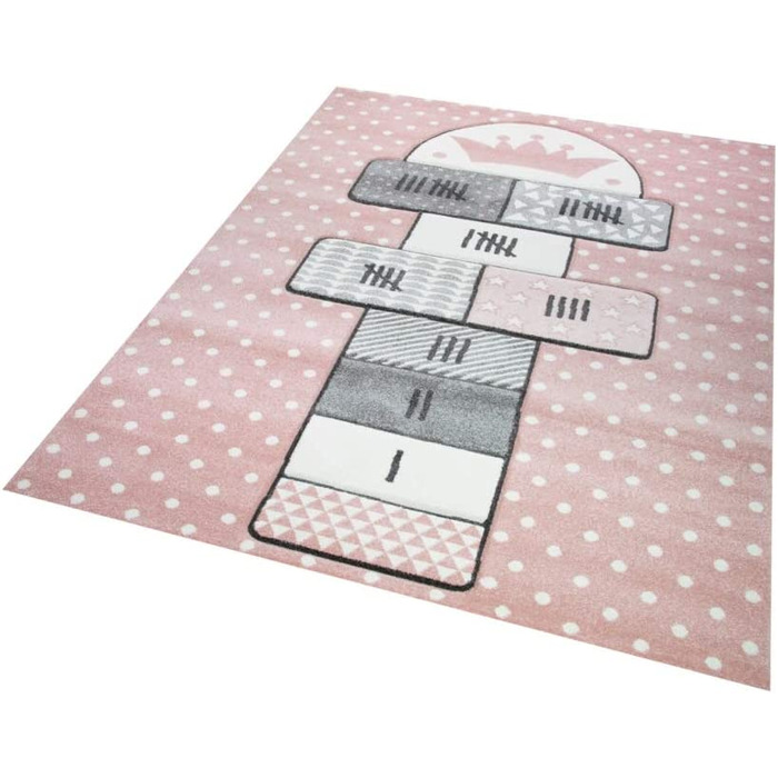 Дитячий килимок меринос, надувний килимок, надувний килимок рожево-сірого кольору, кремовий Розмір 140x200 см (160x230 см)