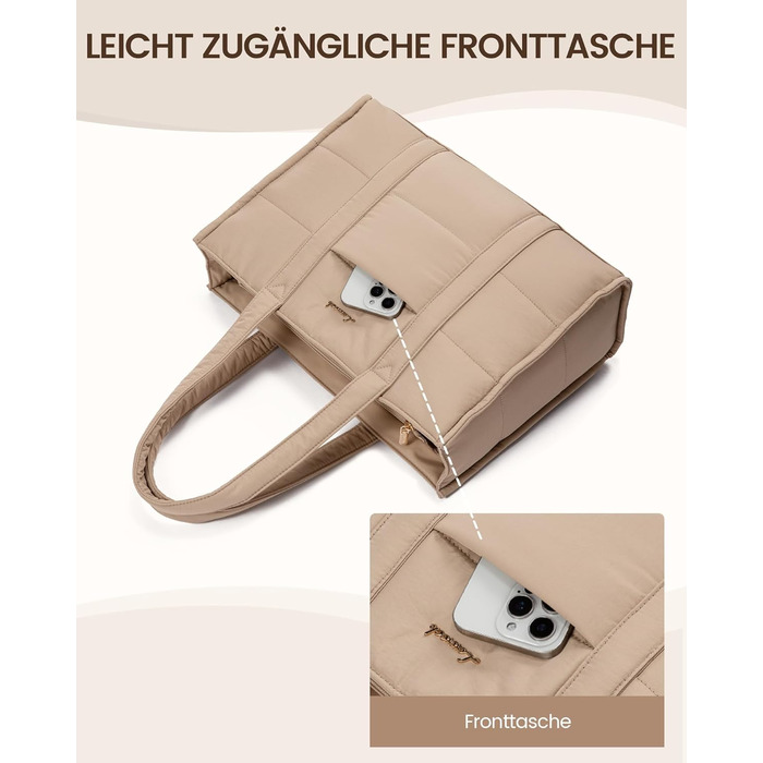 LOVEVOOK Сумка для ноутбука 15.6 дюймів, велика жіноча сумка-шоппер, м'яка сумка, сумка для роботи, портфель, сумка-тоут, жіночі сумки, сумка для навчання, шкільна сумка, сумка через плече для університету, бізнесу, школи, сіро-зелений колір