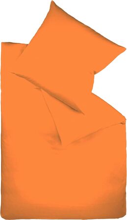 Кольорів Інтерлок Трикотаж 100 бавовняна постільна білизна, Oekotex Standard 100, помаранчевий, 135 х 200 см, 9200
