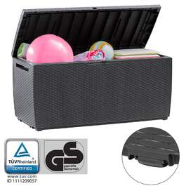 Коробка для подушок KETER® Capri Anthracite 310L з коліщатками