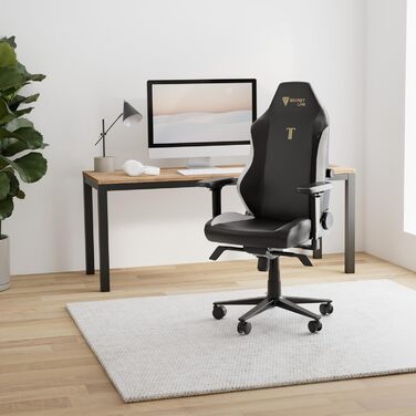 Крісло ігрове Secretlab Titan Evo - чорне, штучна шкіра (X-Large, Classic) - регульоване, ергономічне, комфортне