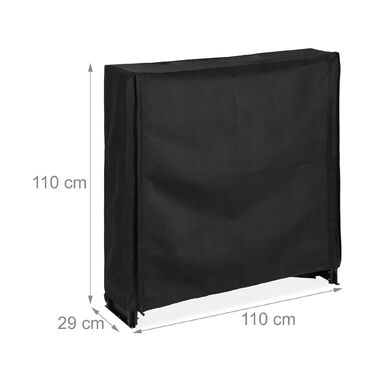 Поличка для дров Relaxdays з кришкою