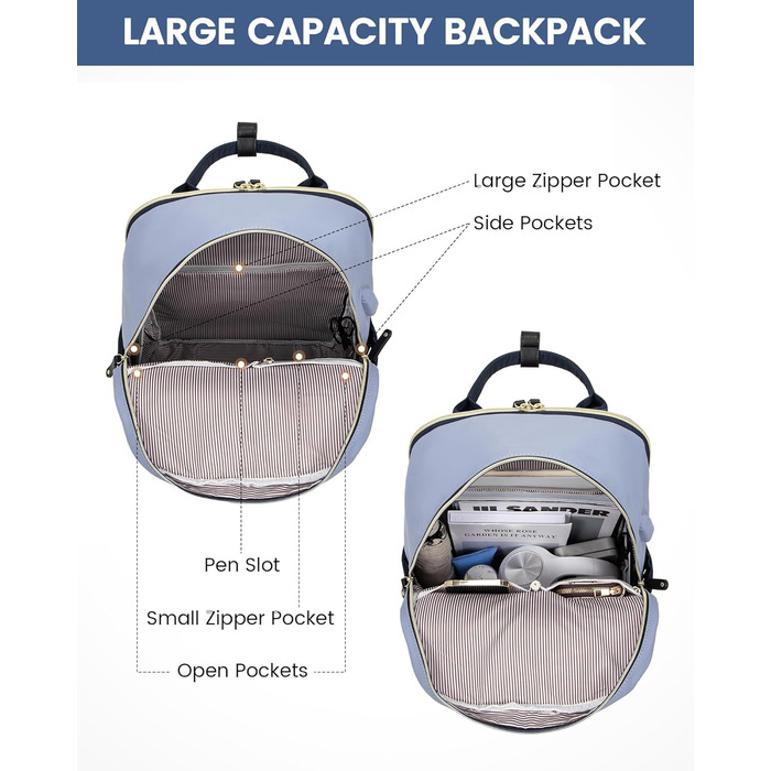 LOVEVOOK Рюкзак для жінок, рюкзак для ноутбука, рюкзак-рюкзак для подорожей, водонепроникний, сумка для роботи, рюкзак для жінок, велика шкільна сумка для підлітків, елегантний для школи, університету, подорожей, роботи, офісу, бежевий, хакі (15,6 дюймів,