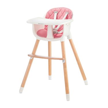 Дитячий стільчик Kinderkraft Sienna 2 в 1 (рожевий), від 6 місяців до 4 років
