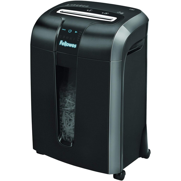 Fellowes Powershred 15C - Офісний шредер для дому, 15 листів, білий, 19 л