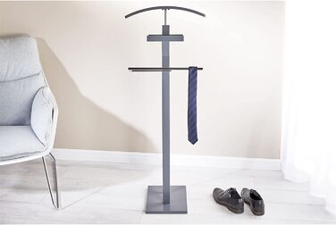 Сучасний органайзер для одягу з вішалкою для штанів та місцем для прикрас, білий (сірий)