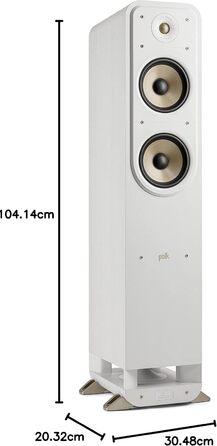 Підлогова акустика Polk Audio Signature Elite ES55 HiFi, Hi-Res, сумісна з Dolby Atmos/DTSX, біла