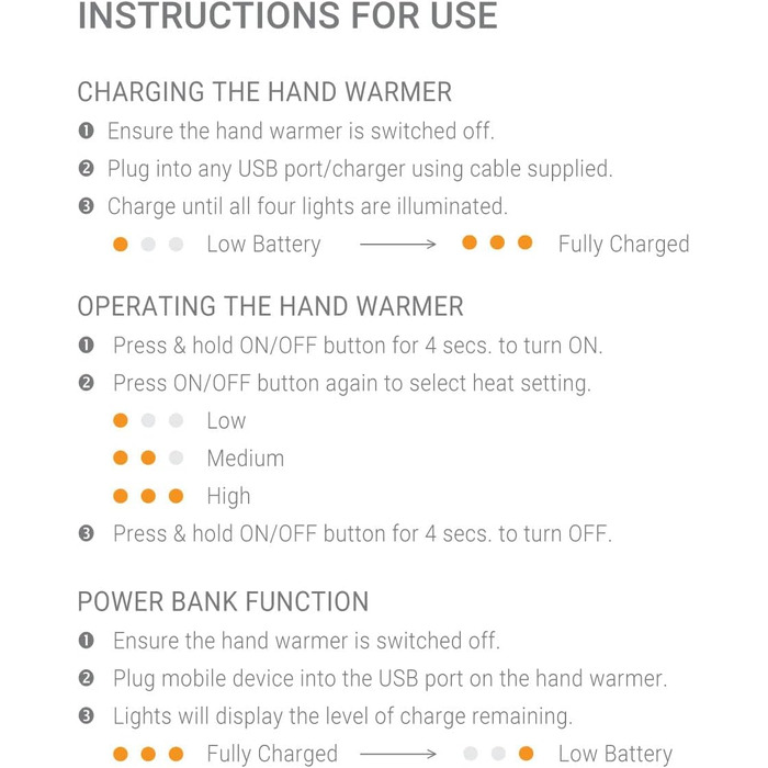 Грілки для рук LifeSystems Twin-Pack з Power Bank (2x5000mAh), USB/USB-C, 3 режими нагріву, до 9 годин