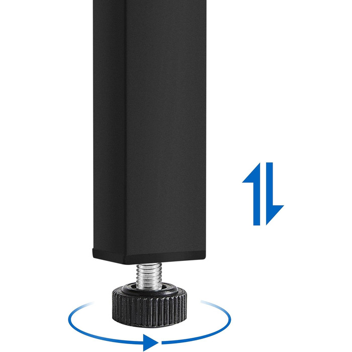 Крісла для офісу та конференцій Yaheetech (6 шт.) з підлокітниками, чорні