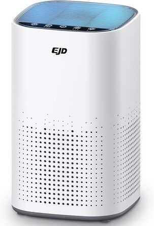 Повітряочисник для великих спалень до 70 м² з CADR 223 м³/год, тихий H13 HEPA повітряочисник з режимом сну 15 дБ, 3-в-1 фільтр видаляє 99,97% пилку, пил, шерсть тварин, запахи