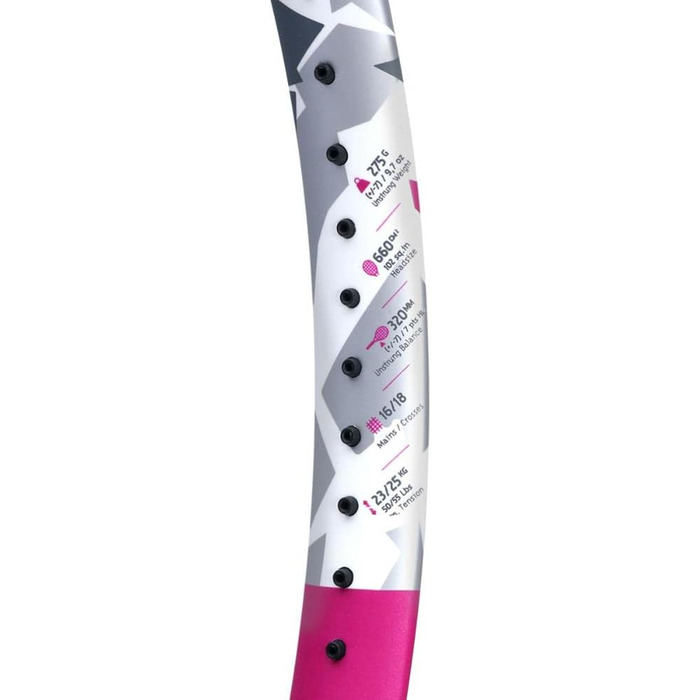 Ракетка Babolat Evo Aero Pink без ниток 275 г рожева - біла рукоятка розмір 3